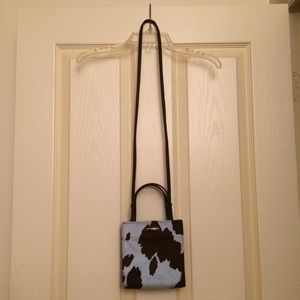 Nine West brown & blue cow-print *2-in-1* mini 👜